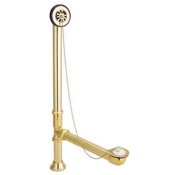 Elements Of Design Ds2092 Exposed Brass Clawfoot Tub Drain - Brass