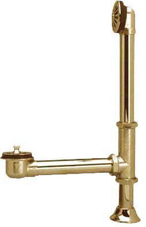 Elements of Design Vintage Brass Claw Foot Tub Drain with Lift And Turn