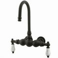 thumbnail image 1 of Elements Of Design Dt0015cl Double Handle Wall Mounted Clawfoot Tub Filler - Bronze, 1 of 3