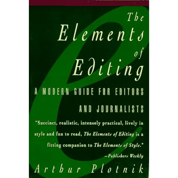 Pre-Owned Elements of Editing Modern Guide for Ed (Paperback) 0028614518 9780028614519
