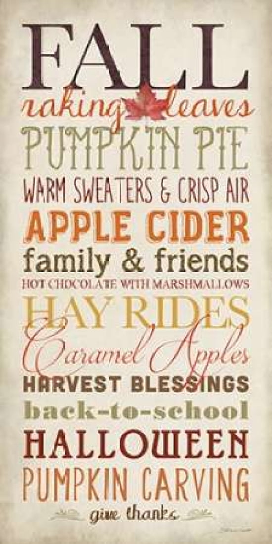 Elements of Fall Canvas Art - Stephanie Marrott (24 x 48)