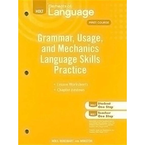 Pre-Owned Elements of Language: Elements of Language: Tcap Prep Workbook Grade 7 (Paperback)