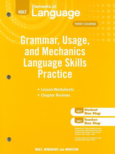 of　Language　Usage　Practice　and　Elements　Grammar　Skills　Language　Mechanics　Grade