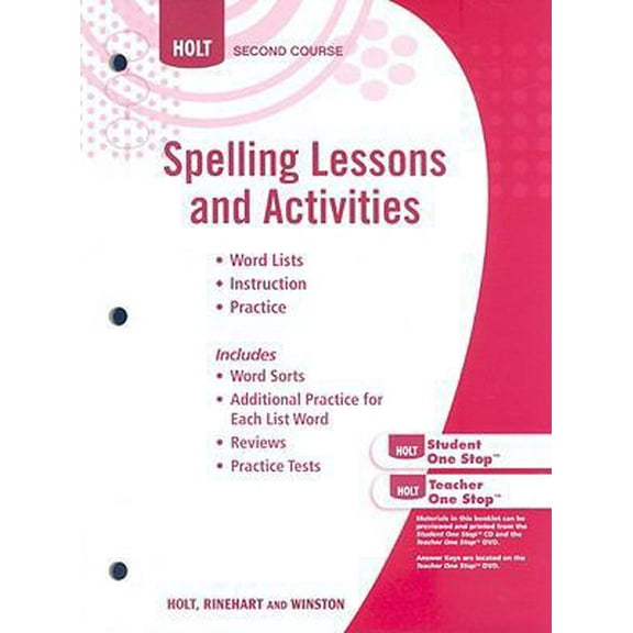 Pre-Owned Elements of Language: Spelling Lesson Activities Grade 8 (Paperback) 0030995027 9780030995026