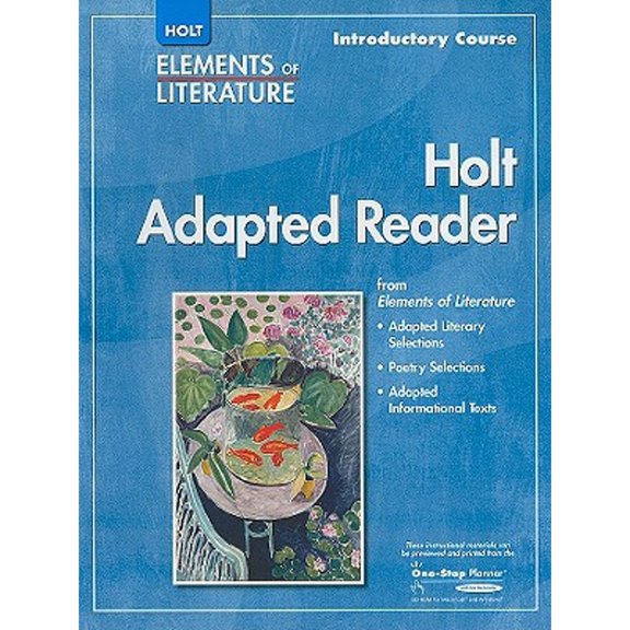 Pre-Owned Elements of Literature: Adapted Reader Introductory Course: Holt Adapted Reader - Grade 6 Paperback - USED