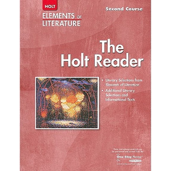 Pre-Owned Elements of Literature: Reader Grade 8 Second Course (Paperback) 0030683920 9780030683923