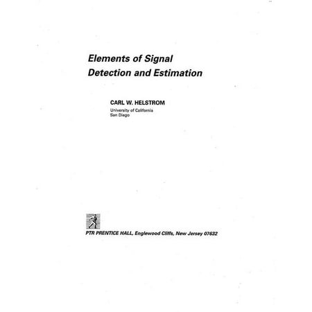 Pre-Owned Elements of Signal Detection and Estimation Hardcover