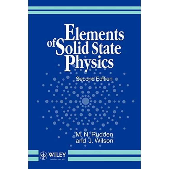 Pre-Owned Elements of Solid State Physics (Paperback) 0471929735 9780471929734