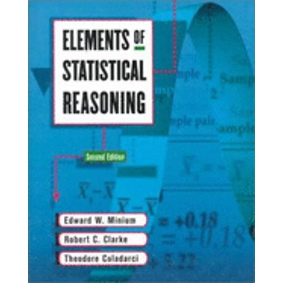 Pre-Owned Elements of Statistical Reasoning (Paperback) 0471192775 9780471192770