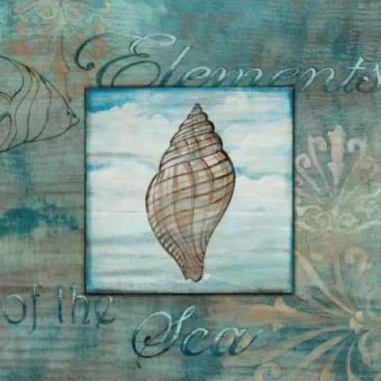 Elements of the Sea I Canvas Art - Charlene Audrey (24 x 24)