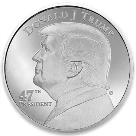 Elemetal Mint 47th President Donald J Trump 1 oz Silver Round - Circulated