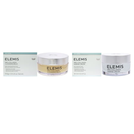 Elemis Pro-Collagen Marine Cream and Cleansing Balm 2 Pc Kit - 1.7oz Cream, 3.5oz Cleanser