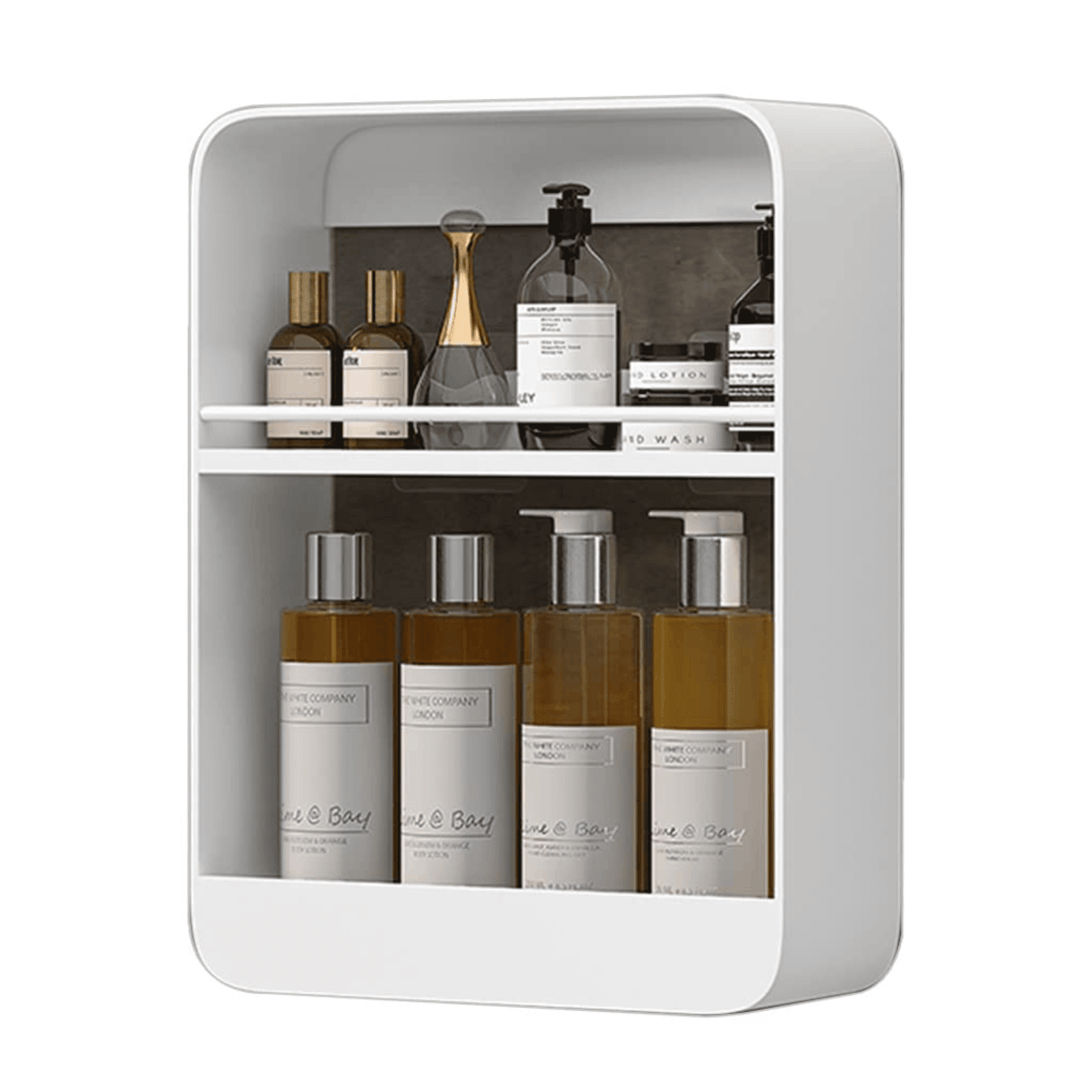 Elemore Home Shower Caddy, 2 Tier Shower Shelf for Bathroom Storage