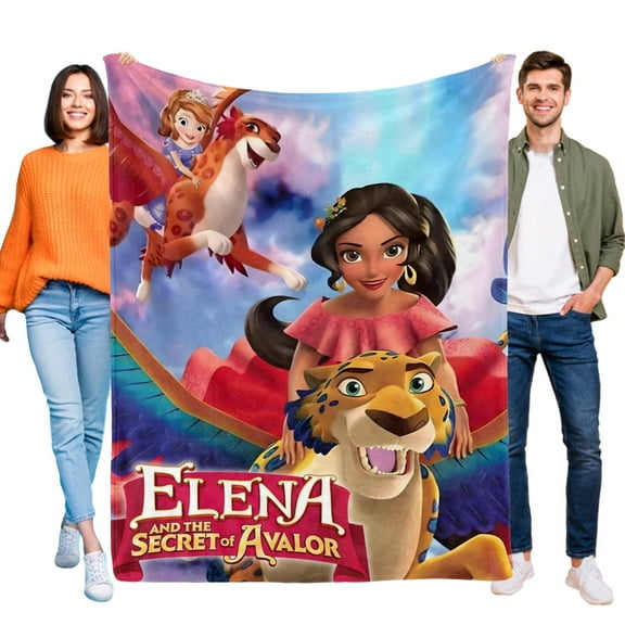Elena of Avalor Princess-Anti-Pilling Flannel Blanket Soft Lightweight Plush Fuzzy Cozy Luxury Blanket for Home and Kitchen Use Perfect for Kids and Adults 40"x60"