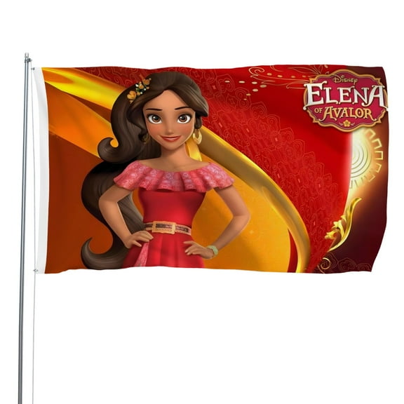 Elena of Avalor Princess-themed Printed Flag Perfect gift for fans, friends, and family members, and suitable for indoor and outdoor activities, party decorations.16"x24" (40cm60cm)