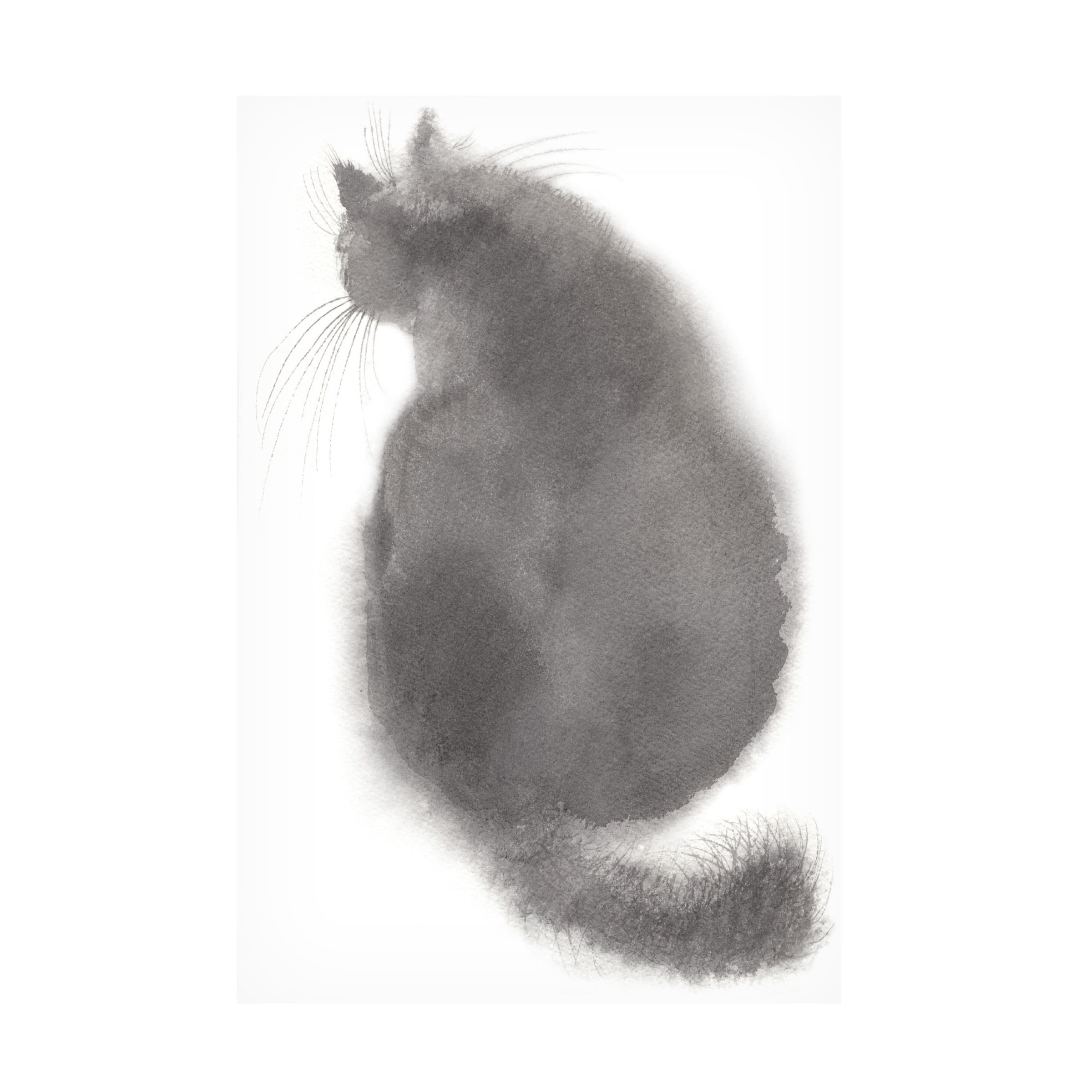 Elena Bolgova 'Grey Cat' Canvas Art