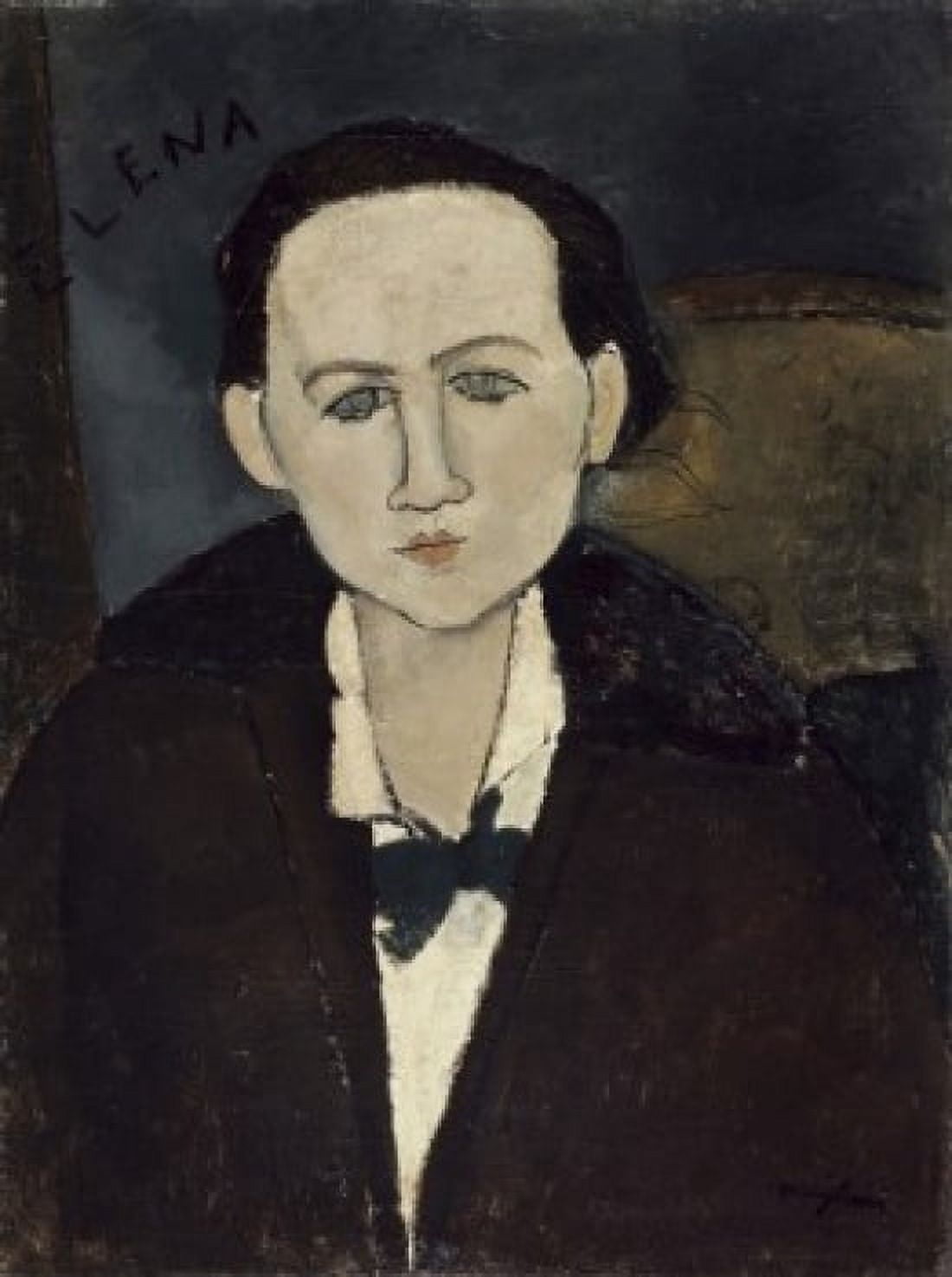 Elena Pawlowski 1917 Amedeo Modigliani (1884-1920Italian) Oil on canvas Phillips Collection Washington DC Canvas Art - Amedeo Modigliani (24 x 36)