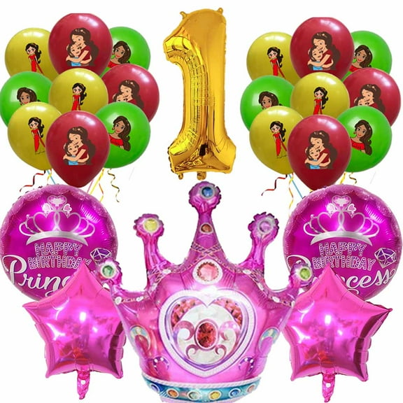 Elena Princess Balloons Party Supplies 1st Big Number Decorations Decor Kit Birthday