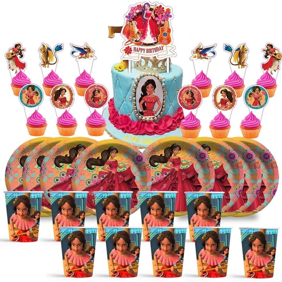 Elena Princess Birthday Cups Party Supplies Plates Decorations Cake Topper Decor