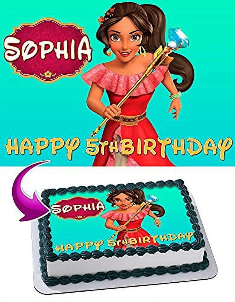 Elena of Avalor Edible Cake Image Topper Personalized Birthday Party 1/4 Sheet
