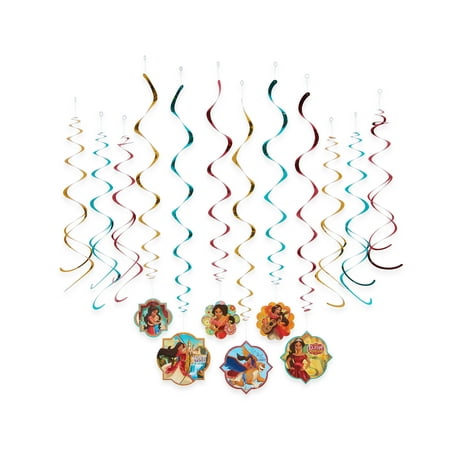Elena of Avalor Hanging Party Swirl Decorations