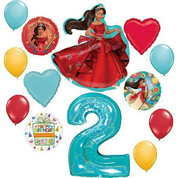 Elena of Avalor Party Supplies 2nd Birthday Balloon Bouquet Decorations