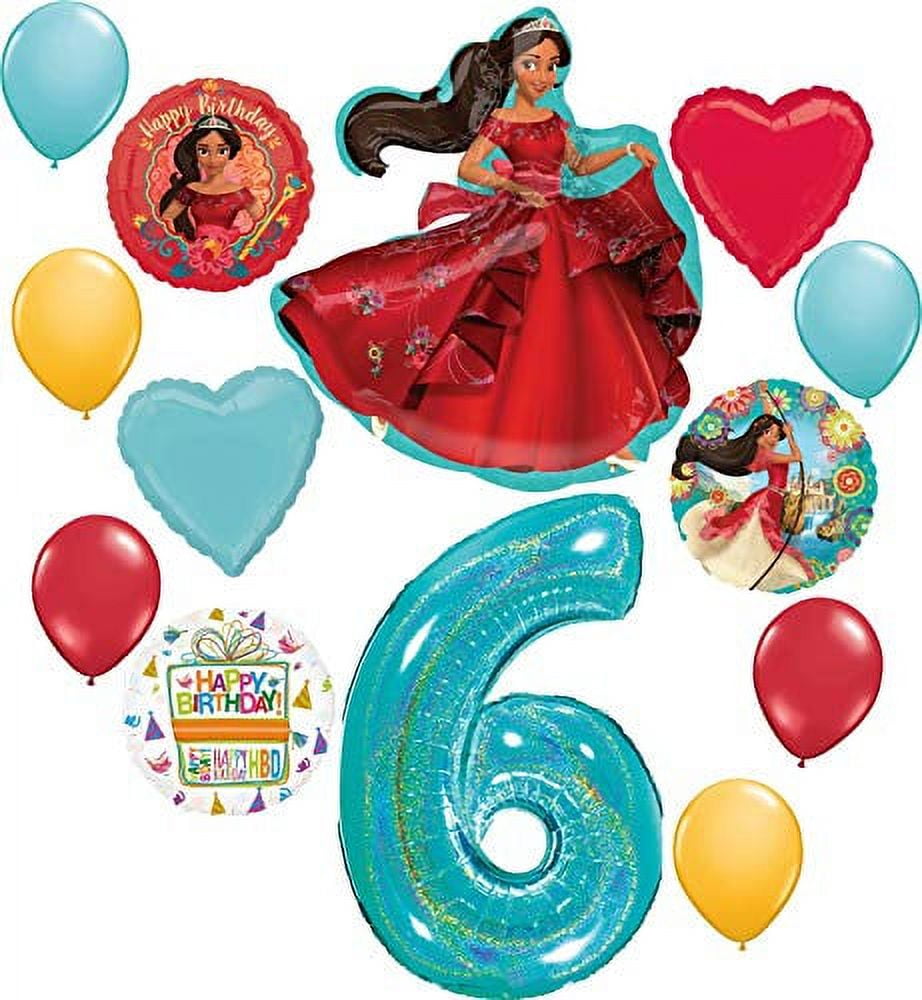 MAYFLOWER PRODUCTS Elena of Avalor Party Supplies 6th Birthday Balloon Bouquet Decorations