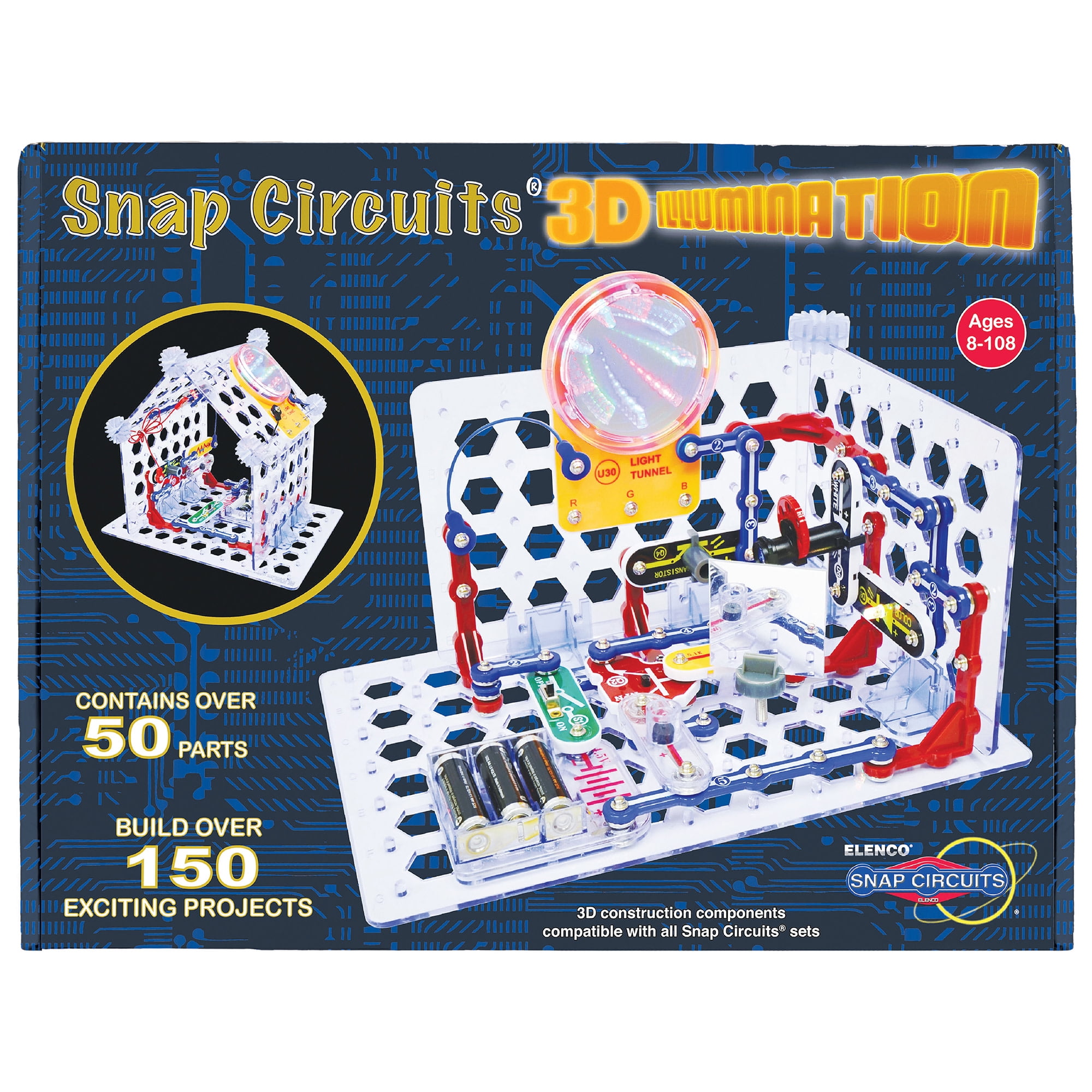 Elenco Lie Detector Electronic Snap Circuits Ages 8+ Complete 300 Projects  SC-30