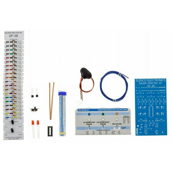 Elenco SP-3B Learn to Solder - DIY STEM Soldering Project Kit