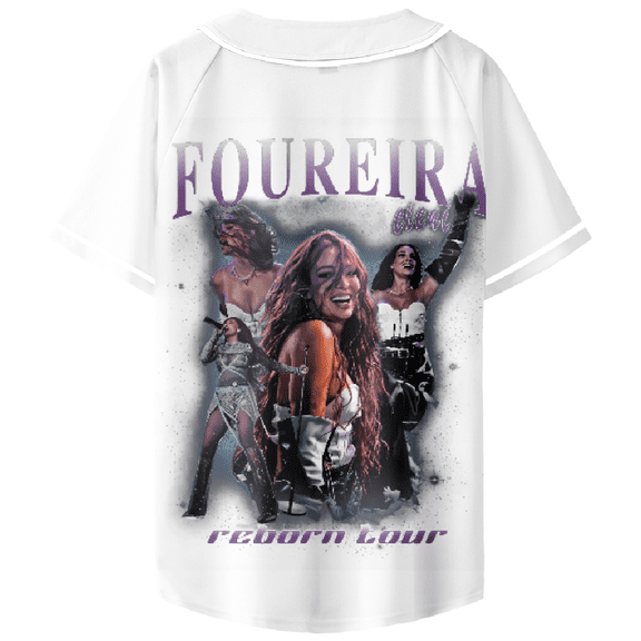 Eleni Foureira Baseball Jersey Fashion Streetwear Hip Hop T Shirts Harajuku White t shirts