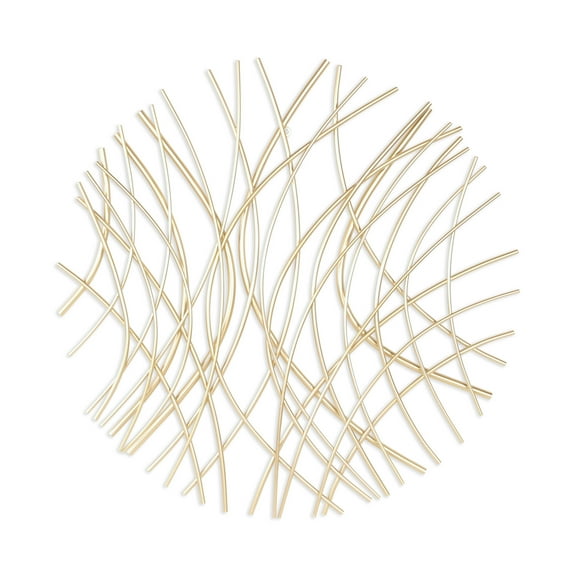 Eleni Large Abstract Wall Decor - Gold