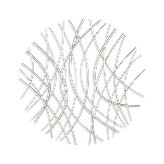 Eleni Small Abstract Wall Decor - Silver
