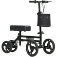 thumbnail image 1 of Elenker Steerable Knee Walker Deluxe Medical Scooter, Black, 1 of 9