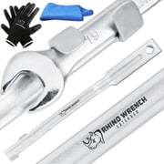 Eleon Wrench Extender Tool - 15-Inch Heavy-Duty Torque Wrench Extender w/ Non-Slip Gloves & Microfiber Towel