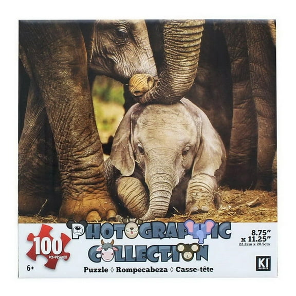 Elephant 100 Piece 100 Piece Photographic Collection Jigsaw Puzzle