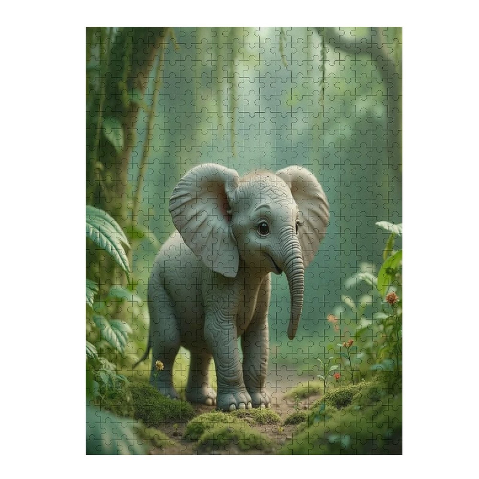 Eurographics The Elephant 1000 Piece Puzzle - Educational Wildlife Puzzle - Made In USA With Recycled Materials