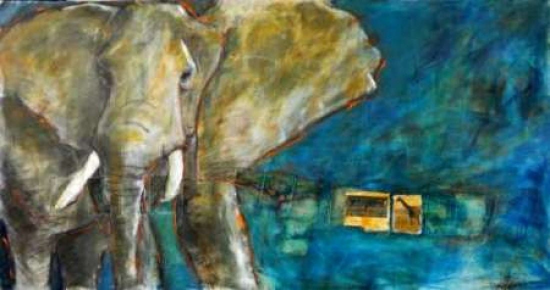 Elephant 2 Canvas Art - Kate Hoffman (12 x 18)