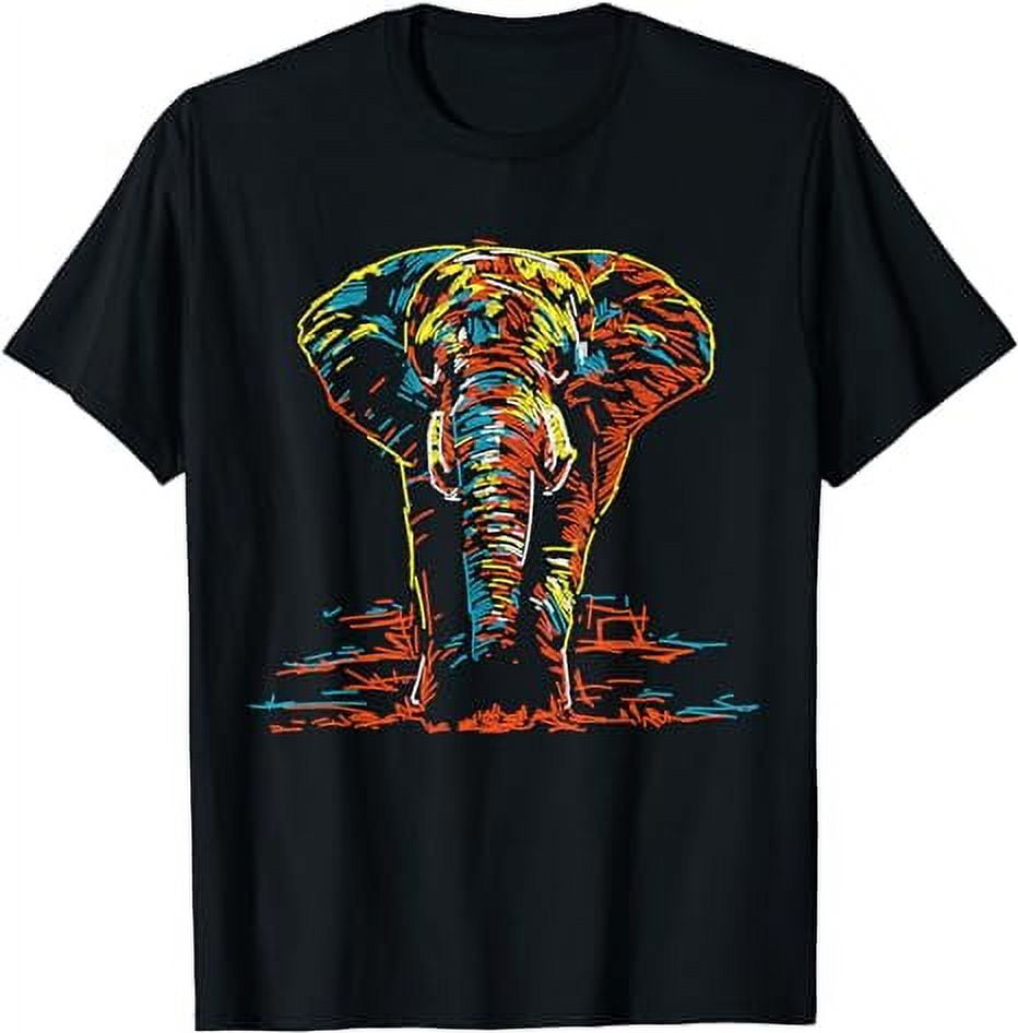 black elephant print top