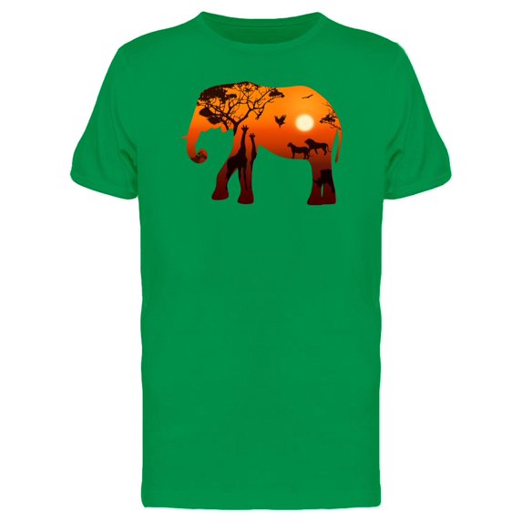 Elephant Africa Landmark Inside Tee Men's -Image by Shutterstock