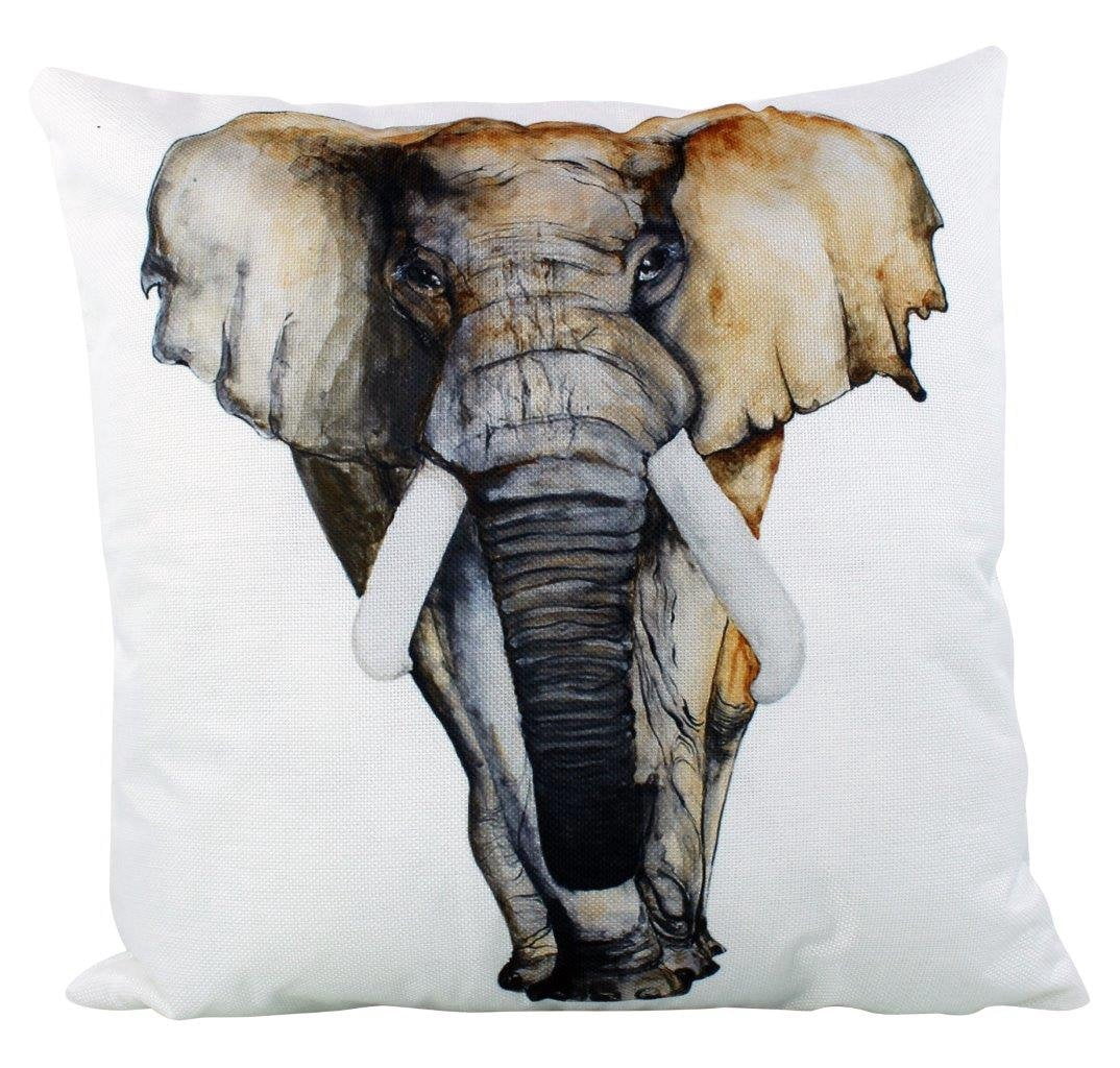Elephant | Africa | Pillow | Vintage | Throw Pillow | Wilderness ...