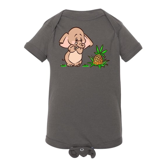 Elephant And Pineapple Bodysuit Infant -Image by Shutterstock, 12 Months