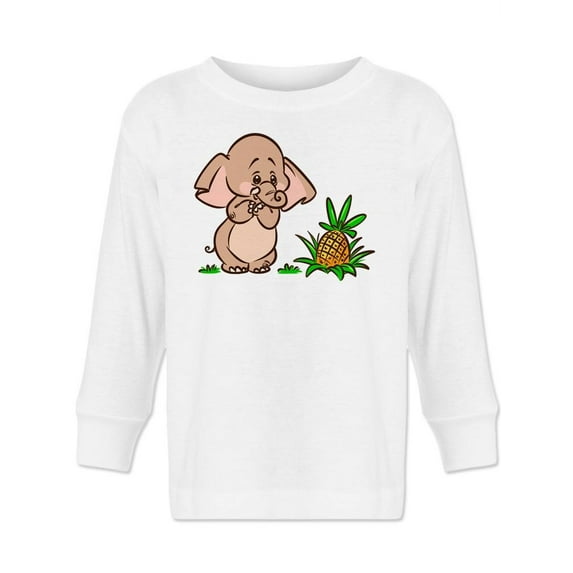 Elephant And Pineapple Long Sleeve Toddler -Image by Shutterstock, 4 Toddler