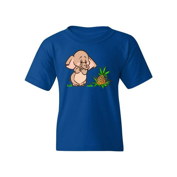 Elephant And Pineapple T-Shirt Juniors -Image by Shutterstock,  x-Large