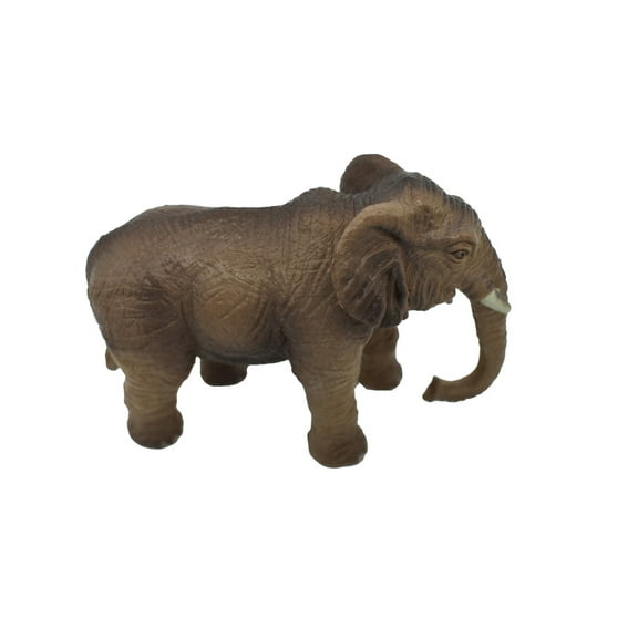 Elephant, Asian, Museum Quality Plastic Animal Toy, Educational, Realistic Hand Painted Figure, Lifelike Model, Figurine, Replica, Gift, 4" OK14 B616