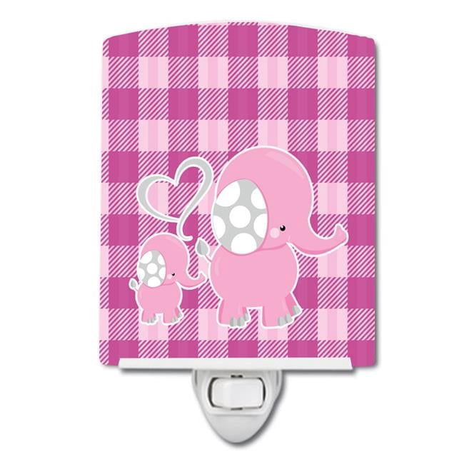 Elephant & Baby Ceramic Night Light