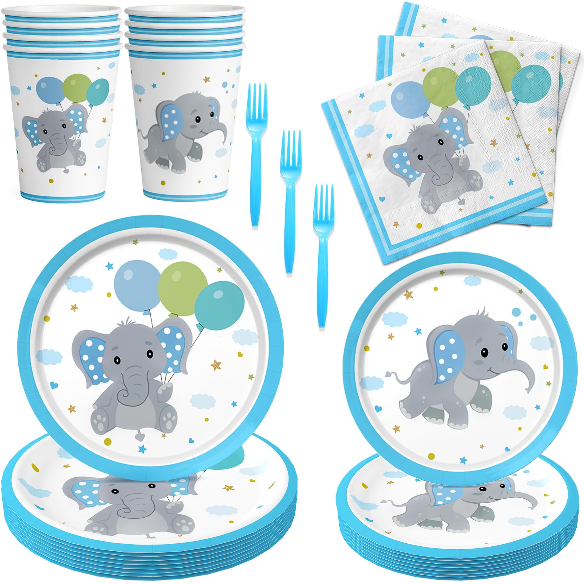 Elephant Baby Shower Decorations SR25 for Boy Baby Elephant Baby Shower