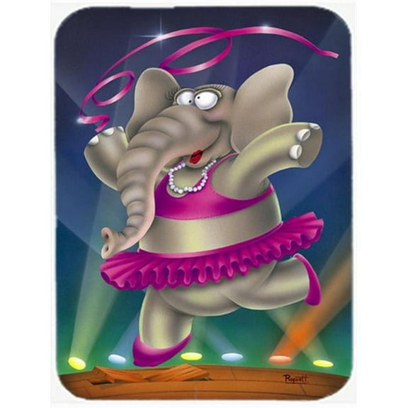 Elephant Ballerina Mouse Pad, Hot Pad or Trivet