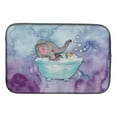 thumbnail image 1 of Elephant Bathing Watercolor Dish Drying Mat, 1 of 7
