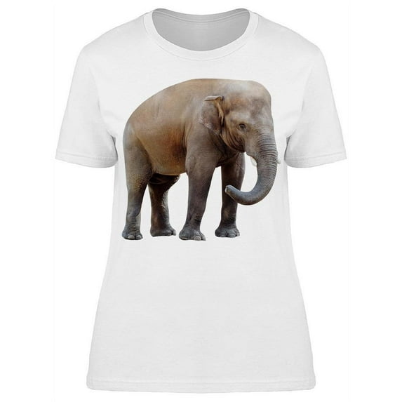 Elephant Bending Trunk T-Shirt Women -Image by Shutterstock, Female 3X-Large