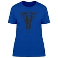 thumbnail image 1 of Elephant Black Silhouette T-Shirt Women -Image by Shutterstock, Female Small, 1 of 2